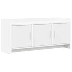 TV Cabinet 102 x 33 x 47 cm White Engineered Wood