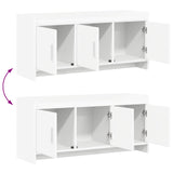 TV Cabinet 102 x 33 x 47 cm White Engineered Wood