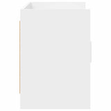 TV Cabinet 102 x 33 x 47 cm White Engineered Wood - Rear View