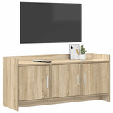 TV Cabinet 102 x 33 x 47 cm Sonoma Oak Engineered Wood - Side View