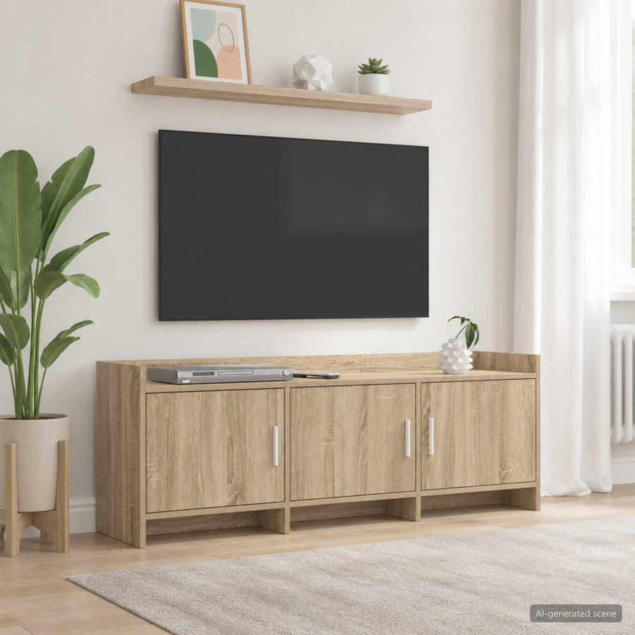 TV Cabinet 130 x 33 x 47 cm Sonoma Oak Engineered Wood
