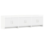 TV Cabinet 168 x 33 x 47 cm White Engineered Wood