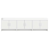 TV Cabinet 168 x 33 x 47 cm White Engineered Wood - 45-Degree Angle