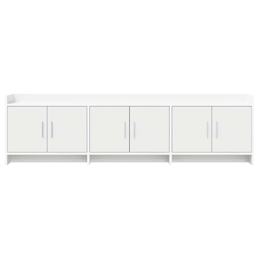 TV Cabinet 168 x 33 x 47 cm White Engineered Wood