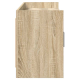 TV Cabinet 168 x 33 x 47 cm Sonoma Oak Engineered Wood - Rear View