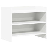 TV Cabinet 60 x 33 x 47 cm White Engineered Wood - Front View
