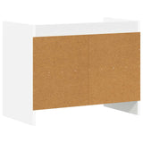 TV Cabinet 60 x 33 x 47 cm White Engineered Wood - Rear View