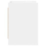 TV Cabinet 60 x 33 x 47 cm White Engineered Wood - 45-Degree Angle