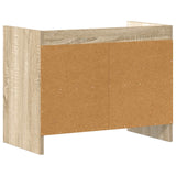 TV Cabinet 60 x 33 x 47 cm Sonoma Oak Engineered Wood - Rear View