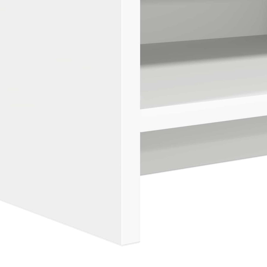 TV Cabinet 100 x 33 x 47 cm White Engineered Wood