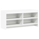 TV Cabinet 100 x 33 x 47 cm White Engineered Wood