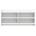 TV Cabinet 100 x 33 x 47 cm White Engineered Wood