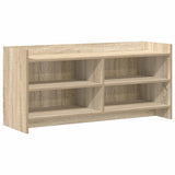 TV Cabinet 100 x 33 x 47 cm Sonoma Oak Engineered Wood - Front View
