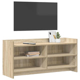 TV Cabinet 100 x 33 x 47 cm Sonoma Oak Engineered Wood - Side View