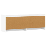 TV Cabinet 135 x 33 x 47 cm White Engineered Wood - Rear View
