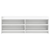 TV Cabinet 135 x 33 x 47 cm White Engineered Wood