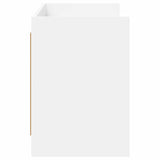 TV Cabinet 135 x 33 x 47 cm White Engineered Wood - 45-Degree Angle