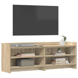 TV Cabinet 135 x 33 x 47 cm Sonoma Oak Engineered Wood - Side View
