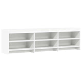 TV Cabinet 168 x 33 x 47 cm White Engineered Wood - Front View