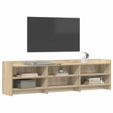 TV Cabinet 168 x 33 x 47 cm Sonoma Oak Engineered Wood - Side View