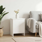 Storage Chest White 40 x 40 x 50 cm Engineered Wood - Top-Down View