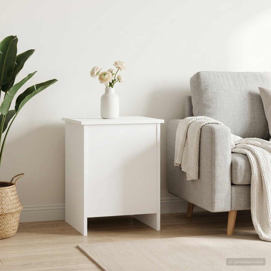 Storage Chest White 40 x 40.5 x 50 cm Engineered Wood