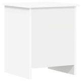 Storage Chest White 40 x 40 x 50 cm Engineered Wood - Front View