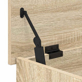 Storage Chest Sonoma Oak 80 x 40 x 50 cm Engineered Wood - Rear View