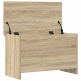 Storage Chest Sonoma Oak 80 x 40 x 50 cm Engineered Wood