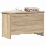 Storage Chest Sonoma Oak 80 x 40 x 50 cm Engineered Wood - Front View