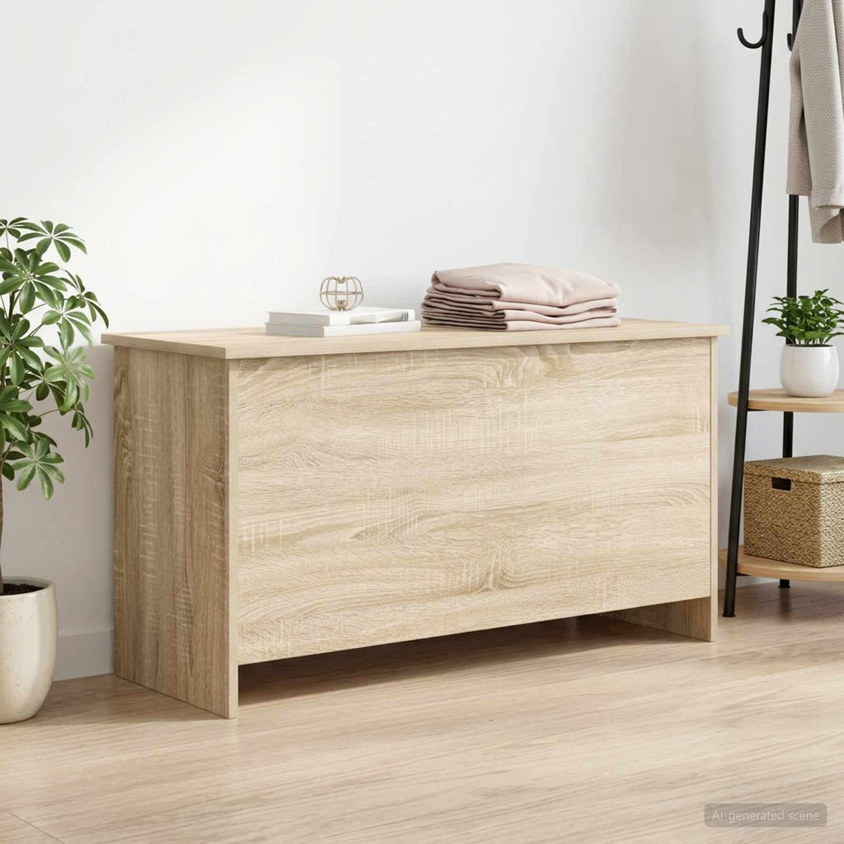 Storage Chest Sonoma Oak 100 x 40 x 50 cm Engineered Wood
