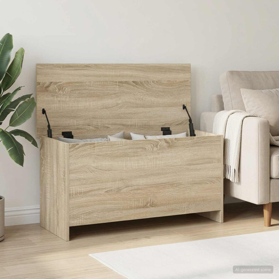 Storage Chest Sonoma Oak 100 x 40 x 50 cm Engineered Wood