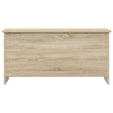 Storage Chest Sonoma Oak 100 x 40 x 50 cm Engineered Wood - Rear View