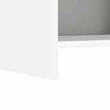 Bookcase White 30 x 30 x 111 cm Engineered Wood - Close-Up Angle