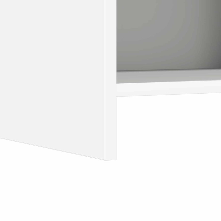 Bookcase White 30 x 30 x 111 cm Engineered Wood