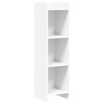 Bookcase White 30 x 30 x 111 cm Engineered Wood