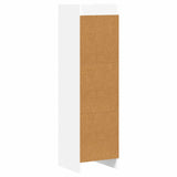 Bookcase White 30 x 30 x 111 cm Engineered Wood - Rear View