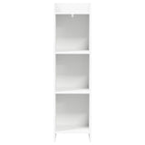 Bookcase White 30 x 30 x 111 cm Engineered Wood