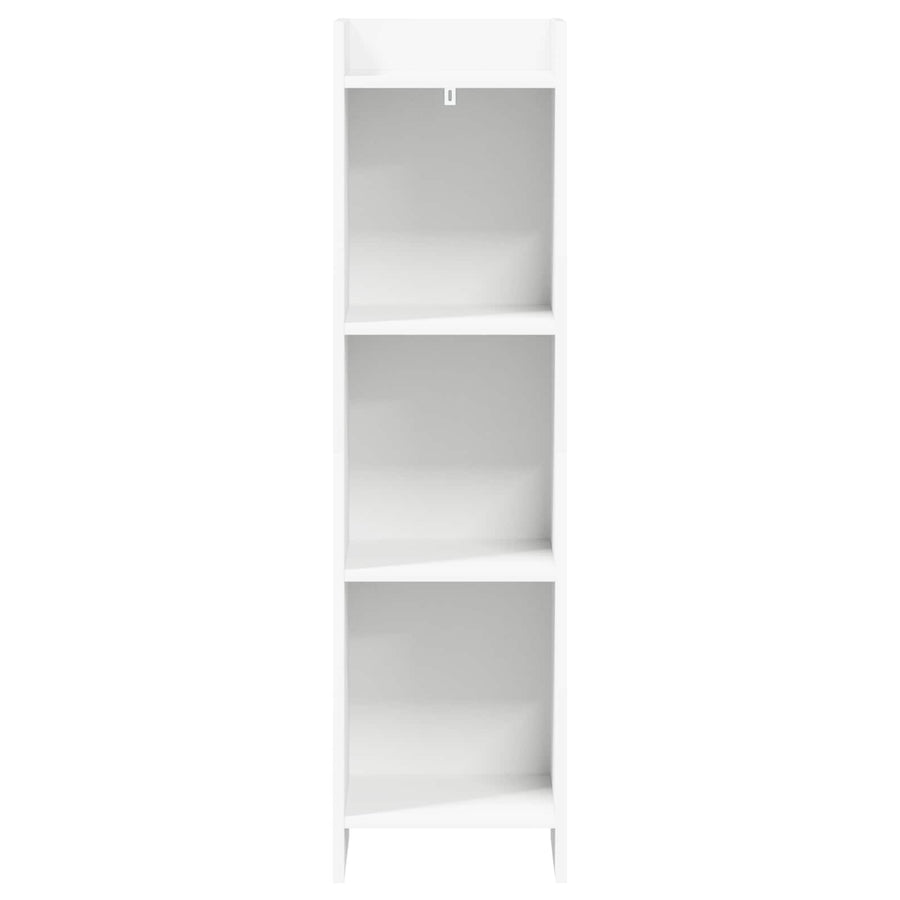 Bookcase White 30 x 30 x 111 cm Engineered Wood