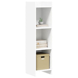 Bookcase White 30 x 30 x 111 cm Engineered Wood