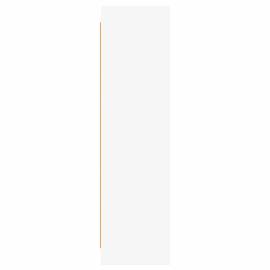 Bookcase White 30 x 30 x 111 cm Engineered Wood