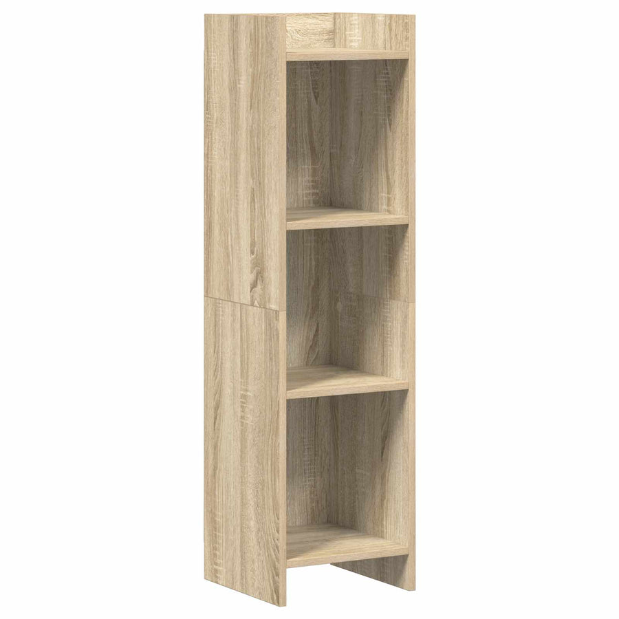 Bookcase Sonoma Oak 30 x 30 x 111 cm Engineered Wood