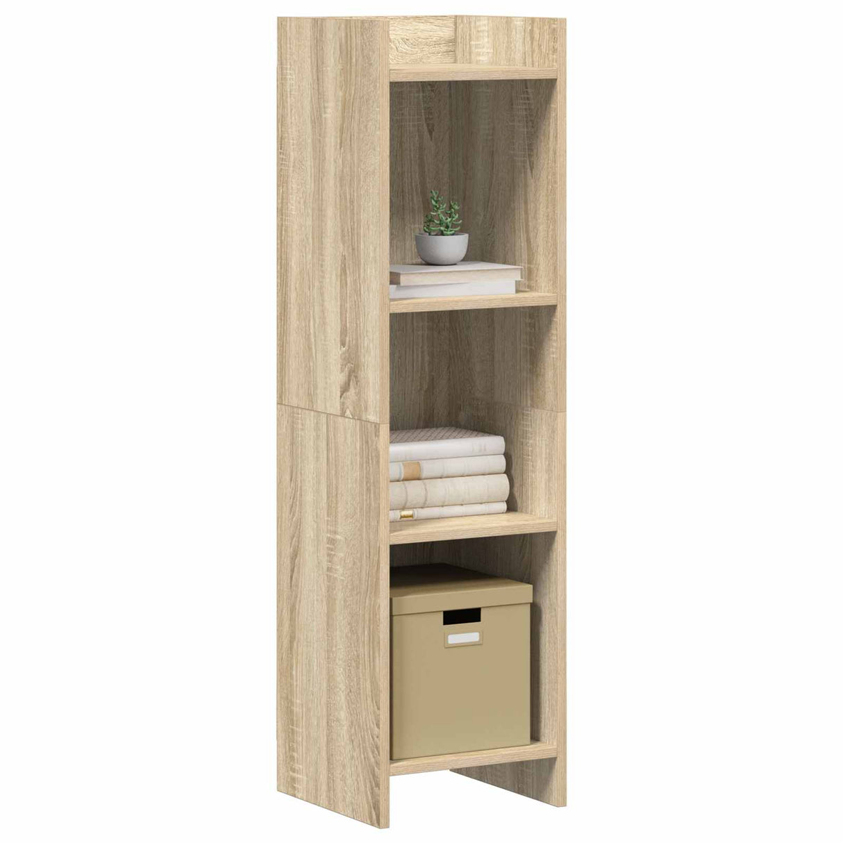 Bookcase Sonoma Oak 30 x 30 x 111 cm Engineered Wood