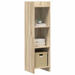 Bookcase Sonoma Oak 30 x 30 x 111 cm Engineered Wood