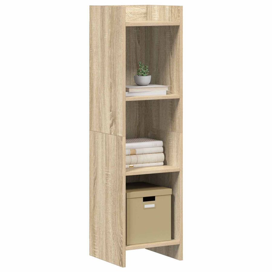 Bookcase Sonoma Oak 30 x 30 x 111 cm Engineered Wood