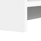 Bookcase White 59 x 30 x 111 cm Engineered Wood