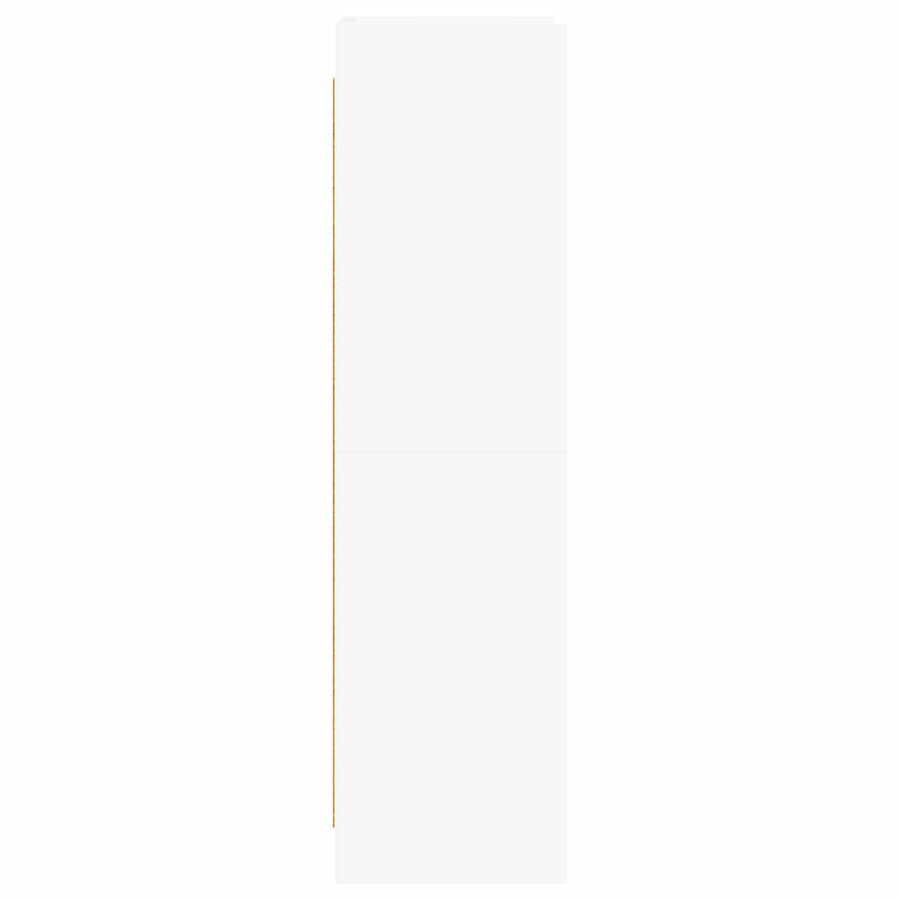 Bookcase White 59 x 30 x 111 cm Engineered Wood