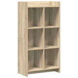 Bookcase Sonoma Oak 59 x 30 x 111 cm Engineered Wood