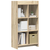 Bookcase Sonoma Oak 59 x 30 x 111 cm Engineered Wood