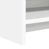 Bookcase White 87.5 x 30 x 111 cm Engineered Wood